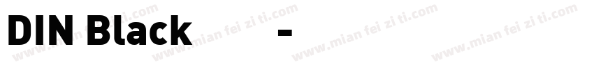 DIN Black字体字体转换